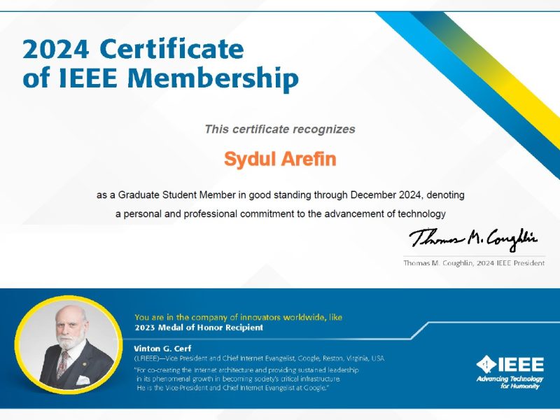 IEEE Member ..